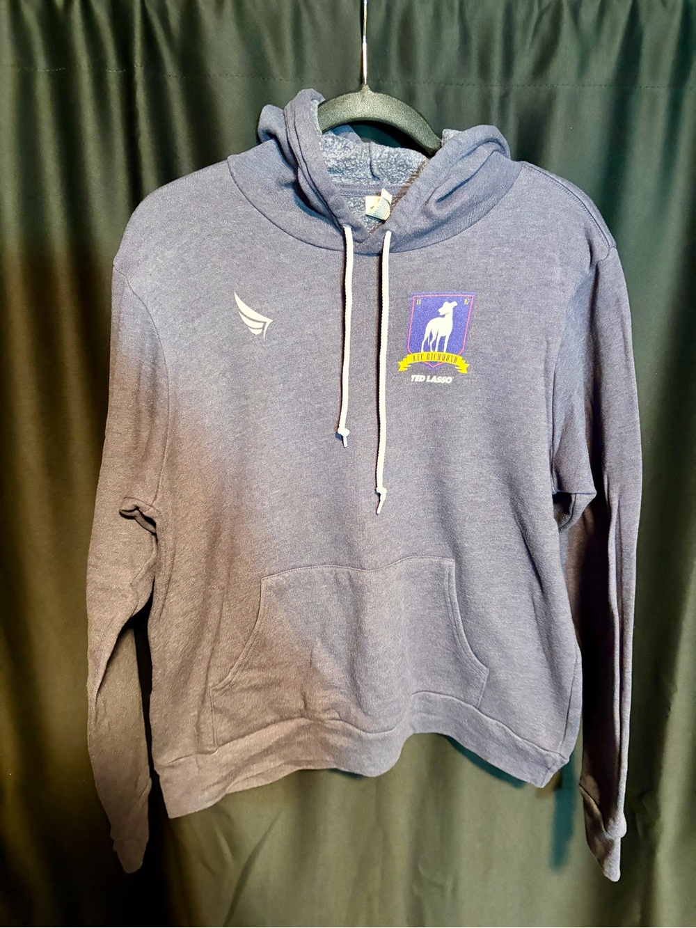Blue Pullover Hoodie with Ted Lasso Logo